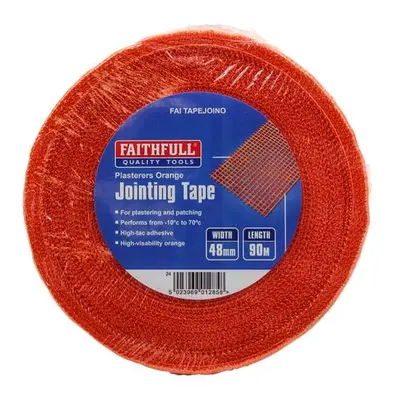 Faithfull Plasterers Orange Jointing Tape 48Mm X 90M 08045090TBOR