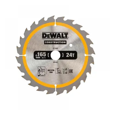 Dewalt DT1949-QZ Cordless Construction Trim Saw Blade 165 X 20Mm X 24T