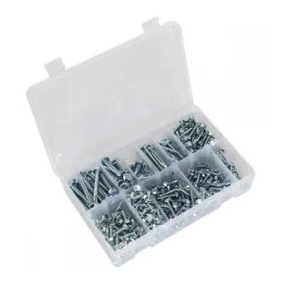 Sealey AB061SDH Self-Drilling Screw Assortment 410Pc Hex Head Zinc