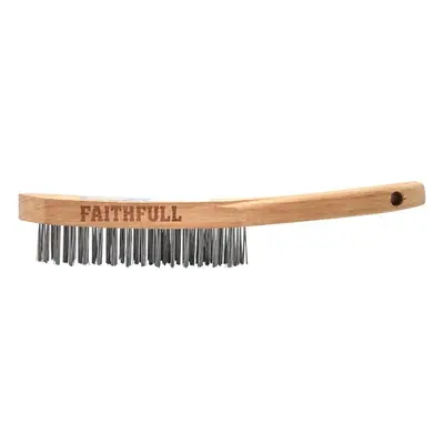 Faithfull Heavy-Duty Scratch Brush Four Row