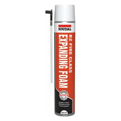 Soudal B2 Fire & Acoustic Expanding Foam - Hand Held Champagne 750Ml canister 10