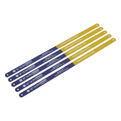 Sealey HSB0518 Hacksaw Blade 300Mm Hss Bi-Metal 18Tpi Pack Of 5