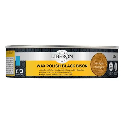 Liberon 126869 Black Bison Wax Paste Georgian Mahogany 150Ml