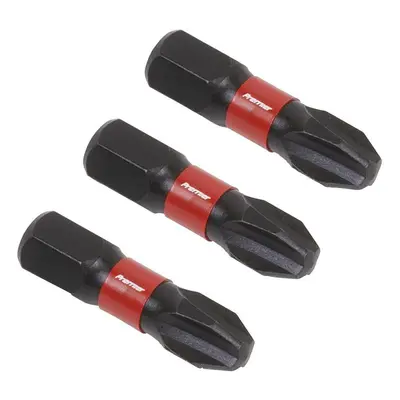 Sealey AK8206 Phillips #3 Impact Power Tool Bits 25Mm - 3Pc