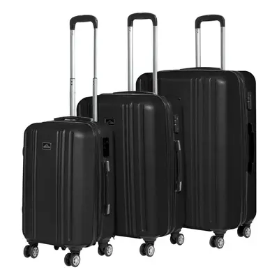 Sealey DL11 Dellonda 3-Piece Lightweight Luggage Suitcase Trolley Set Abs Tsa Lock Black - Dl11