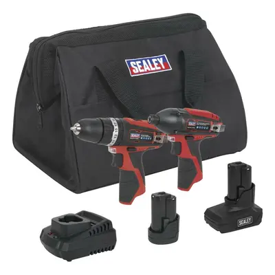 Sealey CP1200COMBO6 2 X 12V Sv12 Series Cordless Power Tool Combo Kit