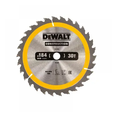 Dewalt DT1940-QZ Portable Construction Circular Saw Blade 184 X 16Mm X 30T