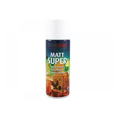 Plastikote 013115 Super Spray Matt White Ral 9016 400Ml