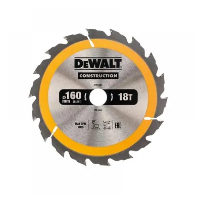 Dewalt DT1931-QZ Portable Construction Circular Saw Blade 160 X 20Mm X 18T