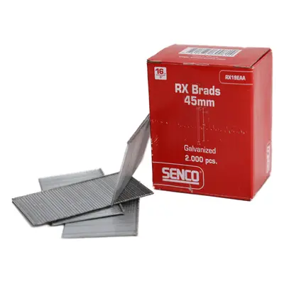 Senco RX19EAA 16-Gauge Rx Straight Brad Galv 45Mm Box 2000