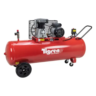 Tigren 04394 200Ltr 3Hp Belt-Driven Compressor