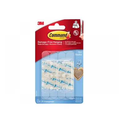 Command™ 17006CLR Clear Mini Hooks (Pack 6)