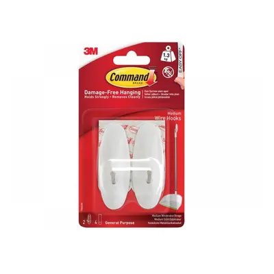 Command™ 17068 Medium Wire Hooks (Pack 2)