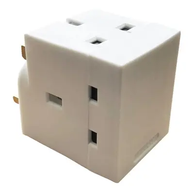 Dencon 5688NB 3 Way Adaptor 13A Fused