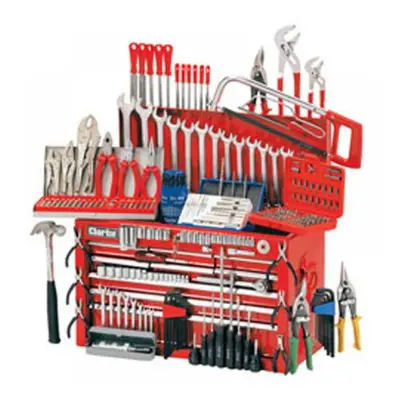 Clarke 1801634 Cht634 Mechanics Tool Chest And Tools Package