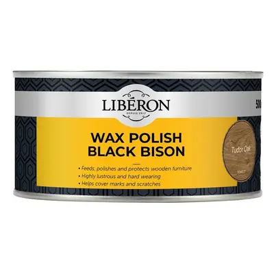 Liberon Black Bison Wax Paste Tudor Oak 500Ml 126880