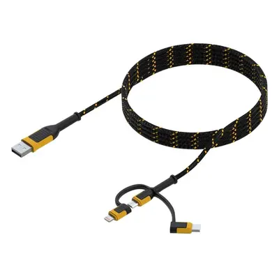 Dewalt Telecoms Reinforced Braided 3-In-1 Combo Cable 1.8M (6Ft) 131 1356 DWG