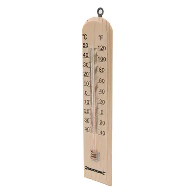 Silverline 490745 Wooden Thermometer -40° To +50°C Each 1