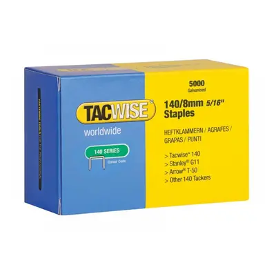 Tacwise 0341 140 Galvanised Staples 8Mm (Pack 5000)