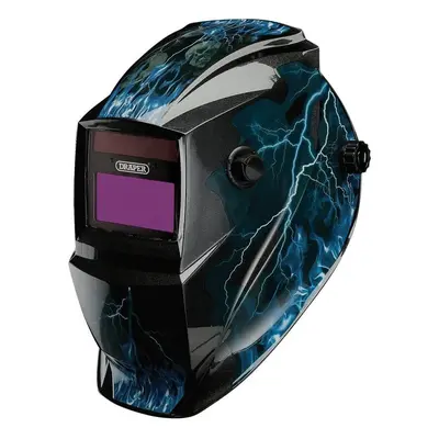 Draper 02514 Auto-Darkening Welding Helmet Blue Skull each 1