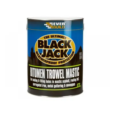 Everbuild Sika 486991 Black Jack® 903 Bitumen Trowel Mastic 5 Litre