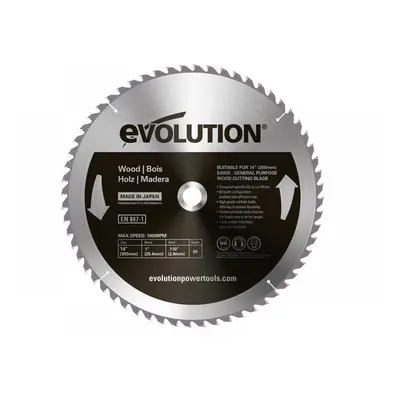 Evolution GW355TCT-60 Wood Cutting Circular Saw Blade 355 X 2.8 X 25.4Mm X 60T