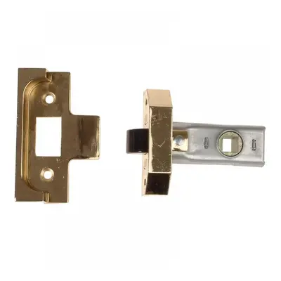 Union Y2650-EB-2.50 Rebated Tubular Mortice Latch 2650 Electro Brass 63Mm 2.5In