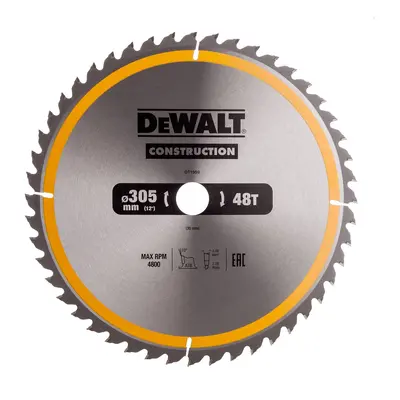 Dewalt Dt1959 Construction Circular Saw Blade 305 X 30Mm X 48T