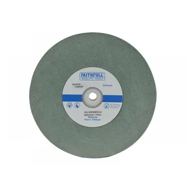 Faithfull General Purpose Grinding Wheel 200 X 25Mm Green Grit