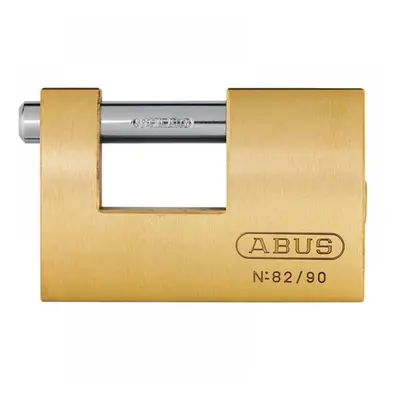 Abus Mechanical 11580 82/90Mm Monoblock Brass Shutter Padlock Keyed Alike 8523