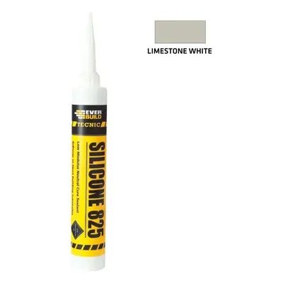 Everbuild Silicone 825 Limestone White 380Ml