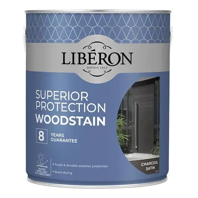 Liberon Superior Protection 8 Year Woodstain Charcoal Satin 2.5 Litre 126154