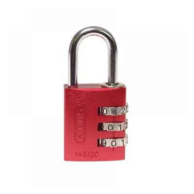 Abus Mechanical 46578 145/30 30Mm Aluminium Combination Padlock Red 46578