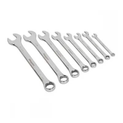 Sealey S0870 Combination Spanner Set 8Pc Whitworth