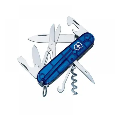 Victorinox 13703T2B1 Climber Swiss Army Knife Translucent Blue Blister Pack