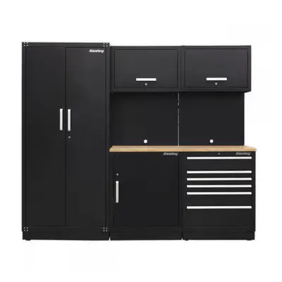 Sealey APMSCOMBO1W Premier 2.5M Storage System - Oak Worktop