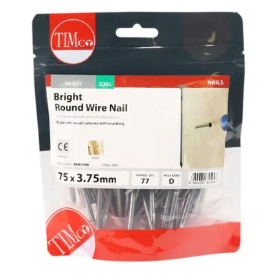 Timco BRW75MB Round Wire Nails - Bright 75 X 3.75