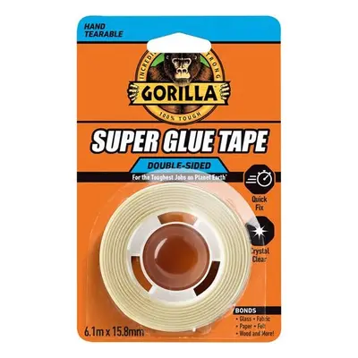 Gorilla Glue Gorilla Super Glue Tape 15.8Mm X 6.1M 115718