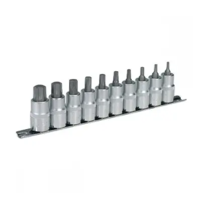 Sealey AK6208 Trx-Star* Socket Bit Set 10Pc 1/2inSq Drive