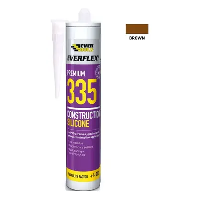 Everbuild Silicone 335 Brown 295Ml