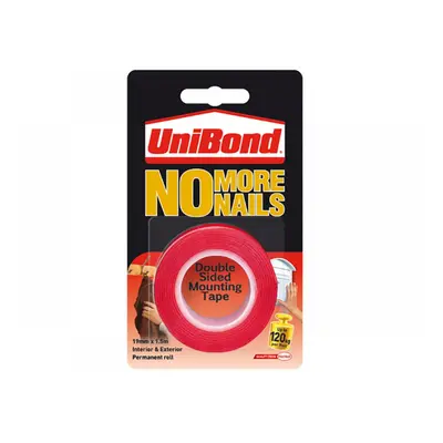 Unibond 2675760 No More Nails Indoor & Outdoor Permanent Mounting Tape Roll 19Mm X 1.5M