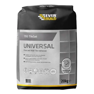 Everbuild Sika 695061 700 Tileset Universal White 20Kg