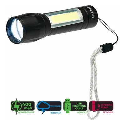 Litezall 24556 Mini Rechargeable Torch And Task Light 120 Lumens