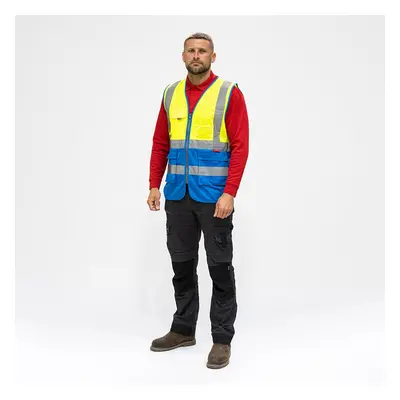 Timco Hi-Visibility Executive Vest - Yellow & Blue Bag 1 HVVYBLRG