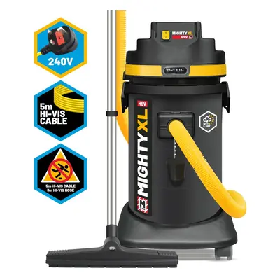 V-Tuf Mighty Xl Hsv M-Class Dust Extractor Wet & Dry Vacuum 37L (240V) Health & Safety Version