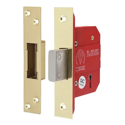 Timco 5 Lever British Standard Ce Deadlock - Electro Brass Box 1 675681