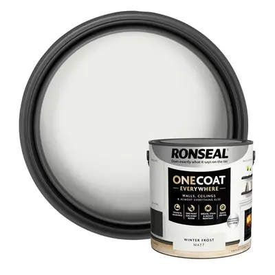 Ronseal One Coat Everywhere Interior Winter Frost Matt 2.5 Litre KCB.7015103.22104.76