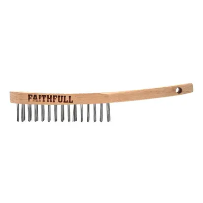 Faithfull Lightweight Scratch Brush Four Row