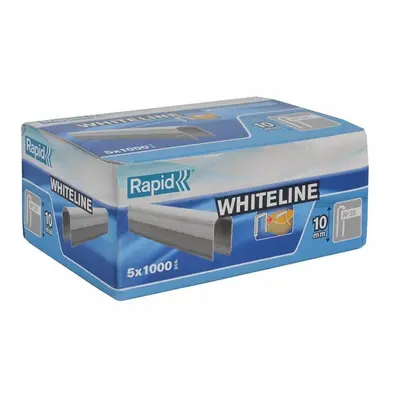 Rapid 11893511 28/10 10Mm Dp X 5M White Staples (Box 1000 X 5)