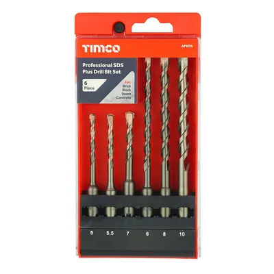 Timco Professional Sds Plus Drill Bit Set Case 6 AP6DS